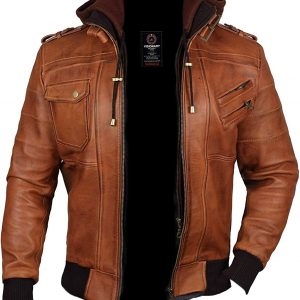 Men’s Fashion Real Leather jacket- Genuine Lambskin Leather jacket Biker Style-VM19217211