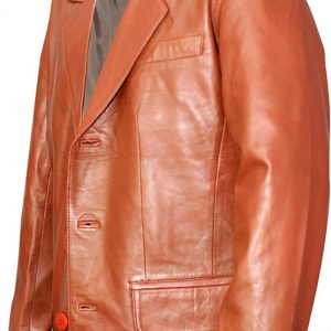 Men’s Fashion Original Leather jacket Casual Officer Blazer Genuine Lambskin Leather Jacket Coat-VM1921808